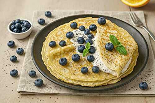Recette : Crêpes aux graines de chia (avec et sans oeufs)