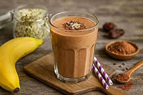 Recette : Smoothie aux graines de chanvre et cacao cru