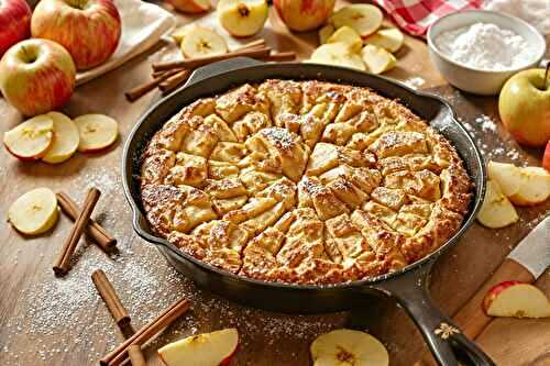 Jamais vu : ce gâteau aux pommes à la poêle se prépare en 10 minutes chrono !