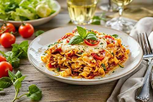 Lasagnes d’été : mozzarella et tomates fraîches pour une version 100% soleil
