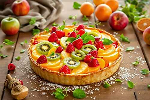 La tarte sucrée aux fruits de saison que je fais tout le temps