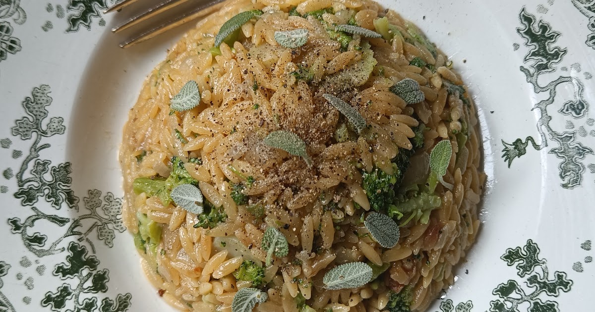 Orzotto au beurre de sauge & au brocoli