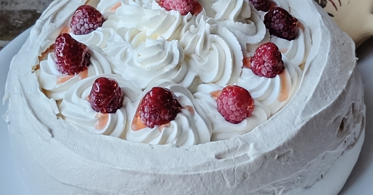 Pavlova aux framboises 