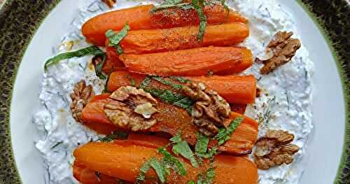 Pâte de feta & carottes confites à la menthe