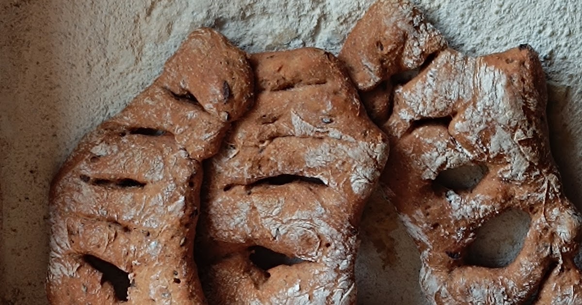 Fougasse aux olives noires 