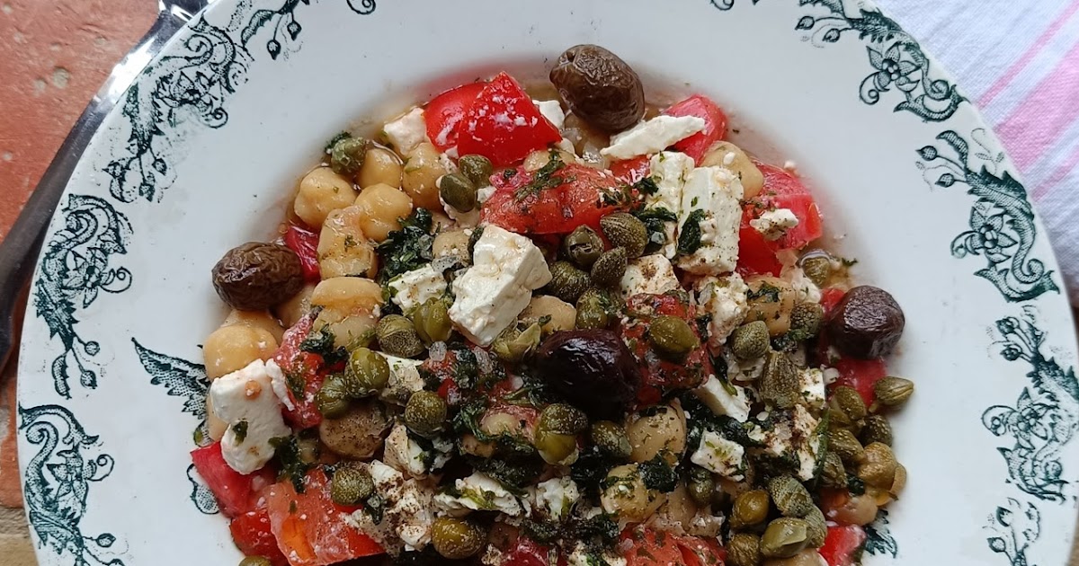 Salade de pois chiches tomates & feta