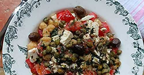 Salade de pois chiches tomates & feta