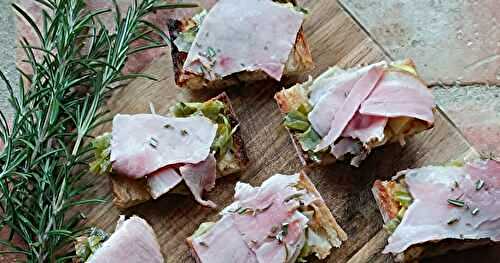 Crostinis aux poireaux & rostello