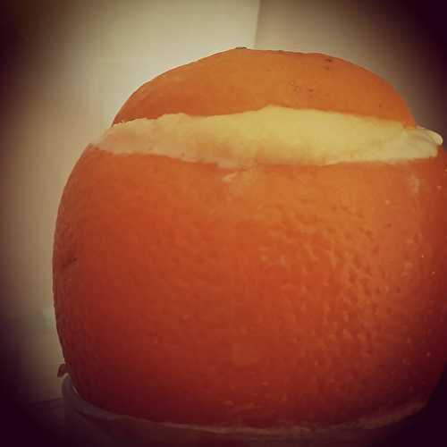 Orange givrée sans sorbetière