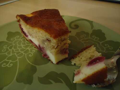 Gâteau cheesecake aux cerises