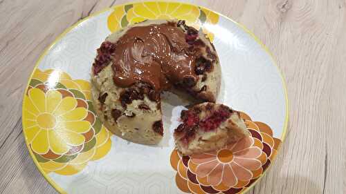 Banana bowlcake à la framboises et chocolat