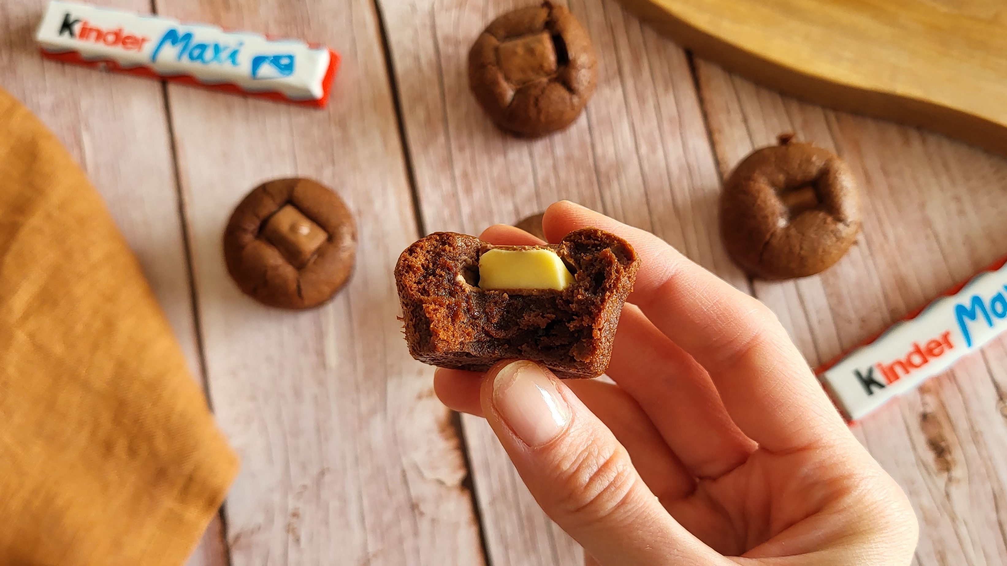 Mini fondant chocolat coeur kinder