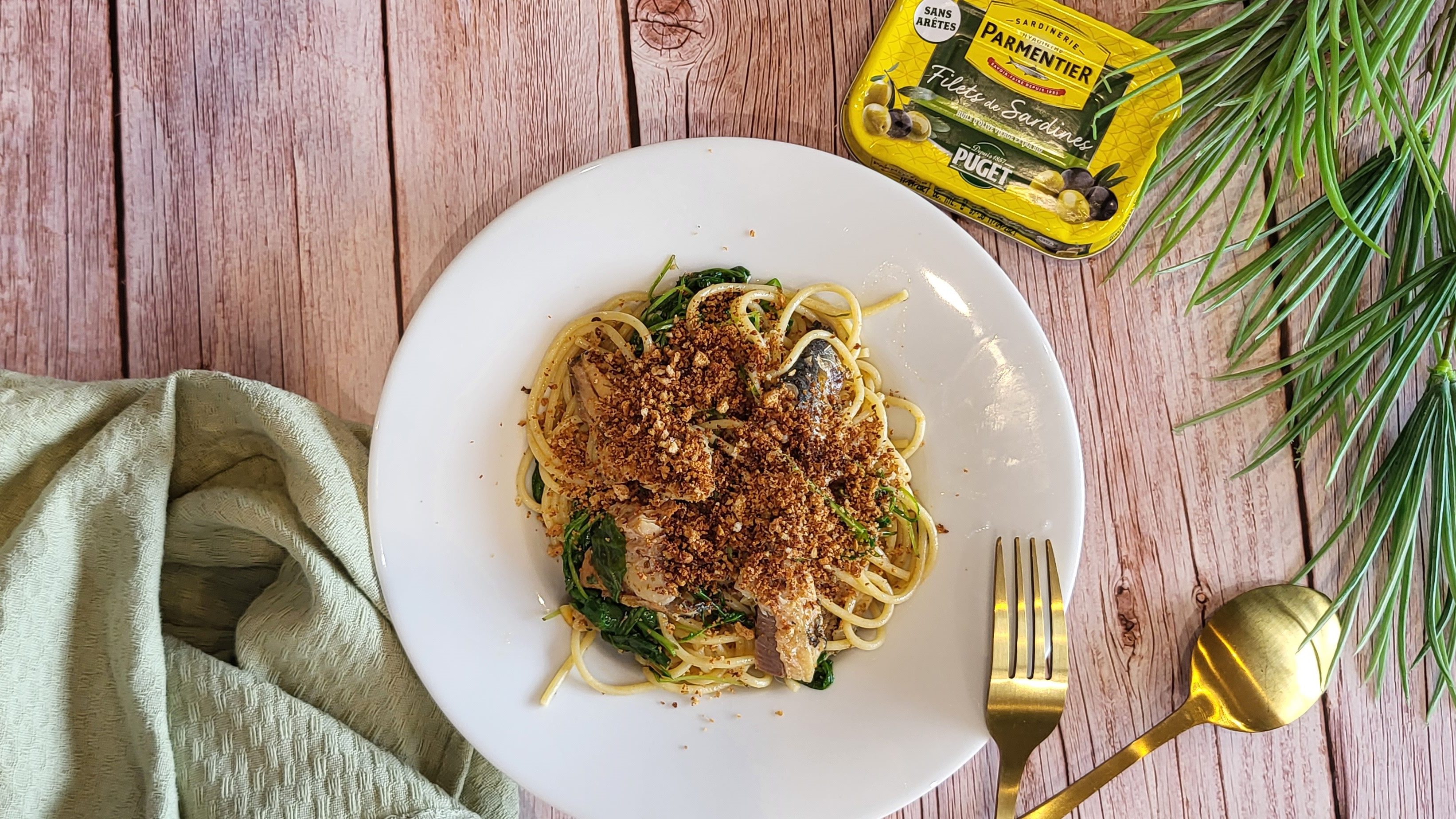 Spaghettis à la Sardine façon Gordon Ramsay