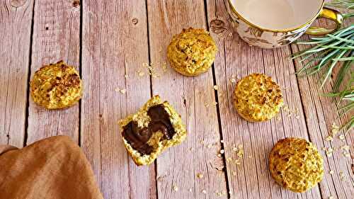 Oats muffin coeur chocolat