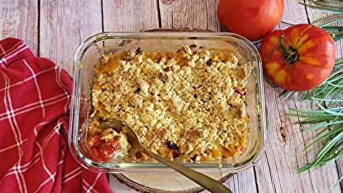 Crumble de tomates et au chèvre