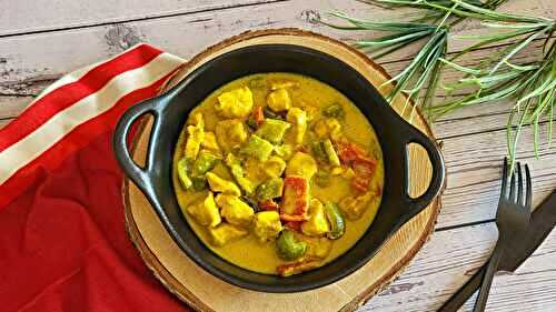 Curry de poulet aux poivrons