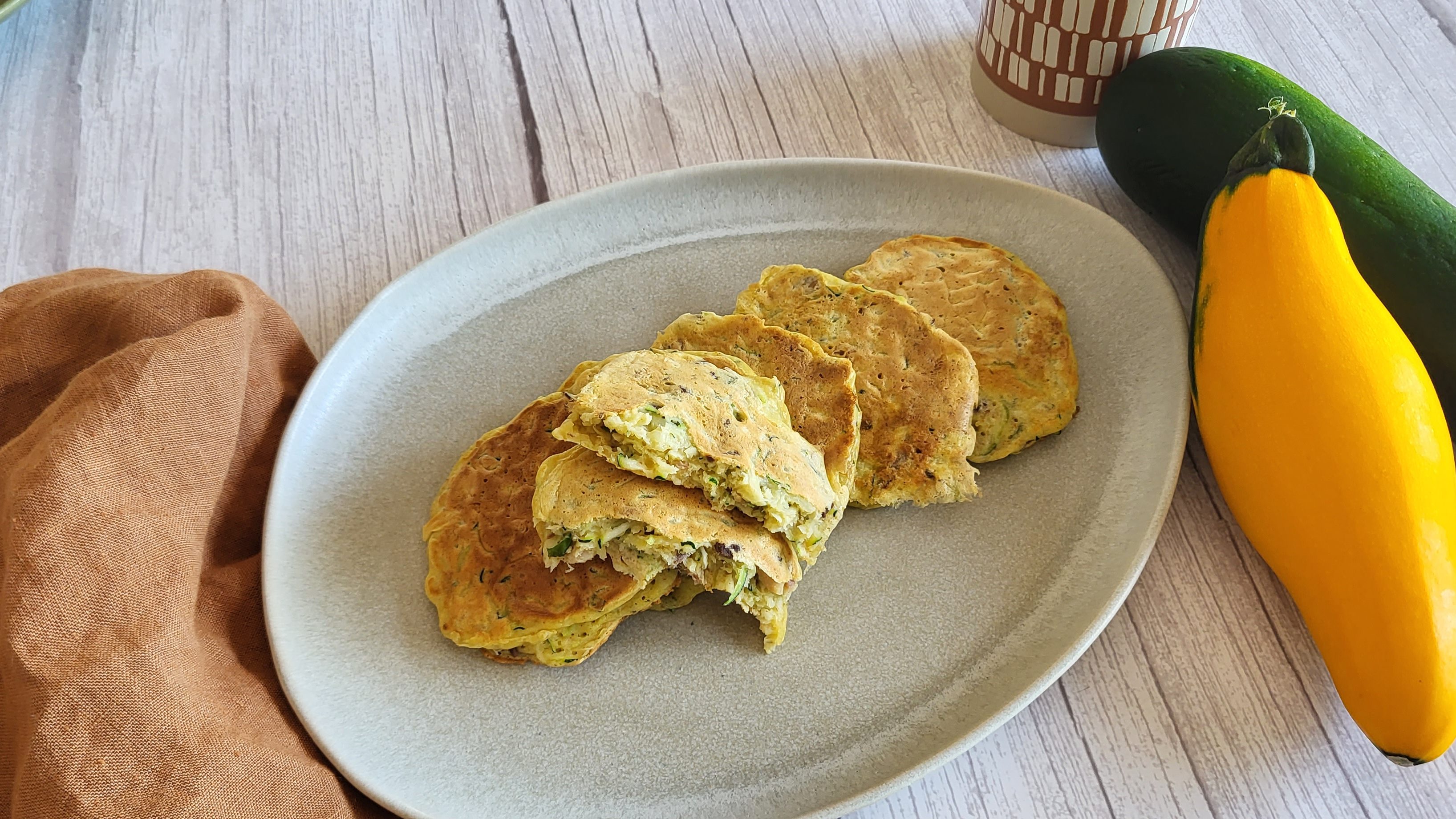 Galettes de courgettes et sardines