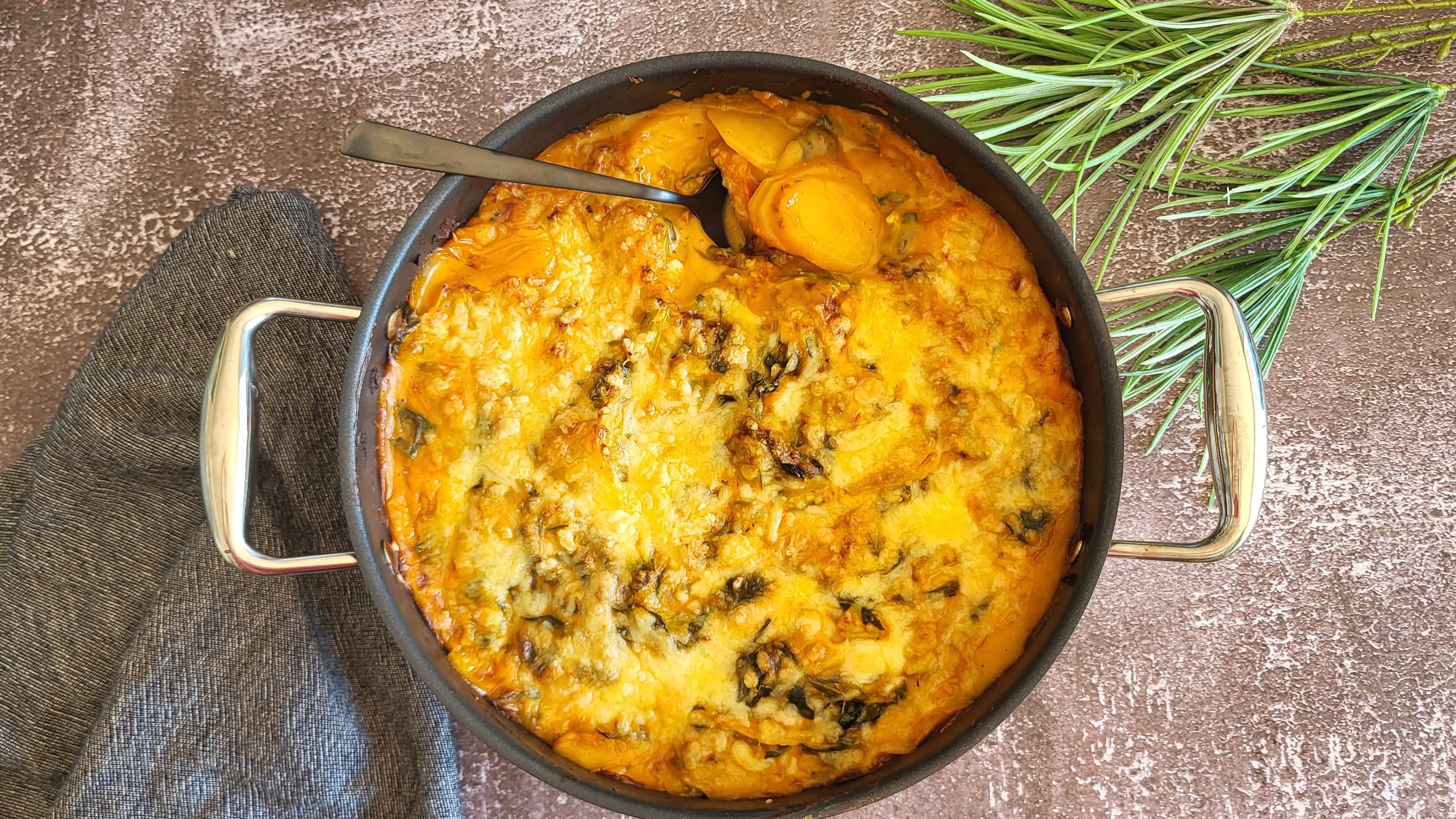 Gratin de blettes au comté