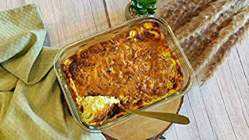 Gratin de ravioles et courgettes