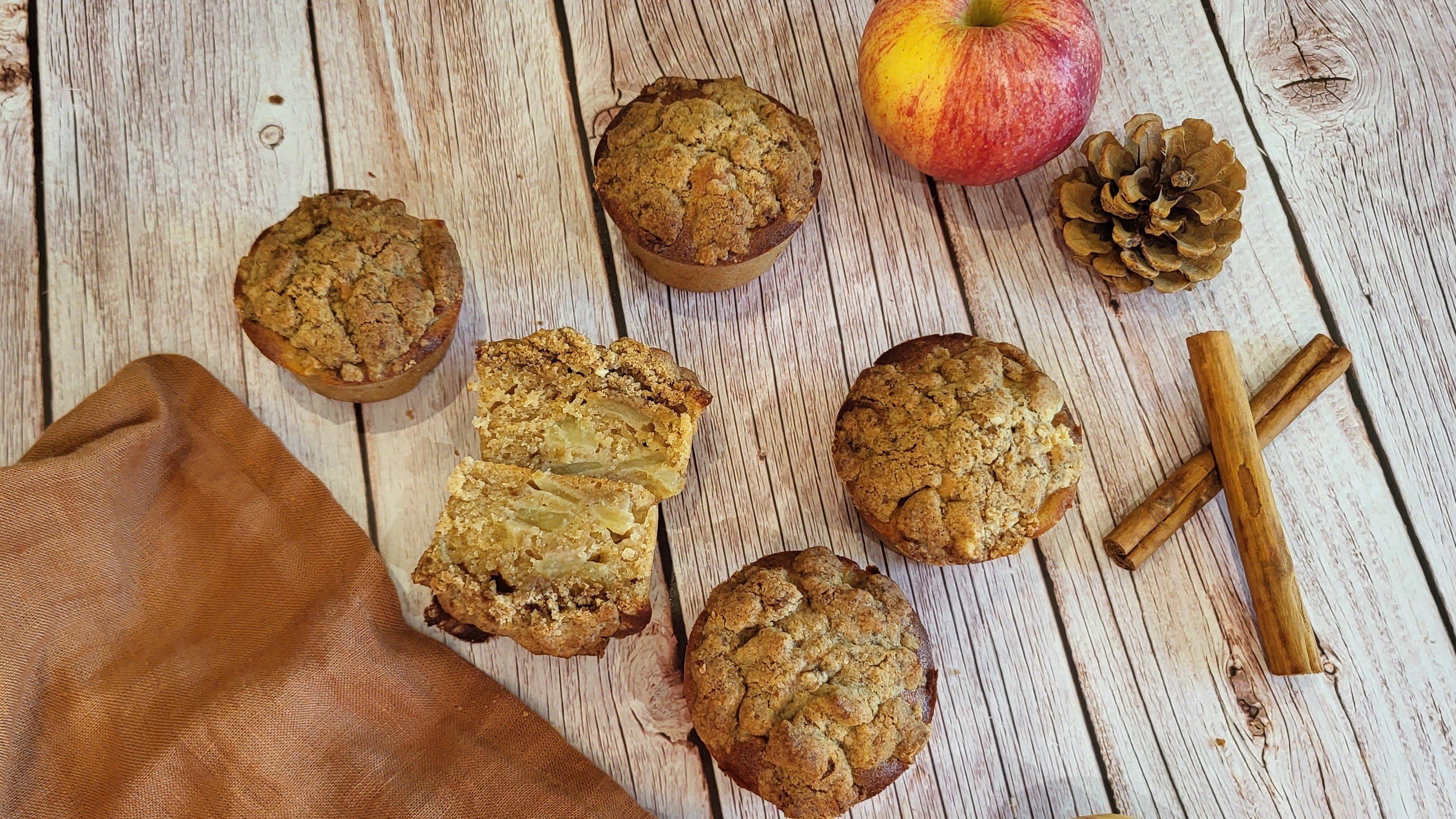 Muffins aux pommes et cannelle