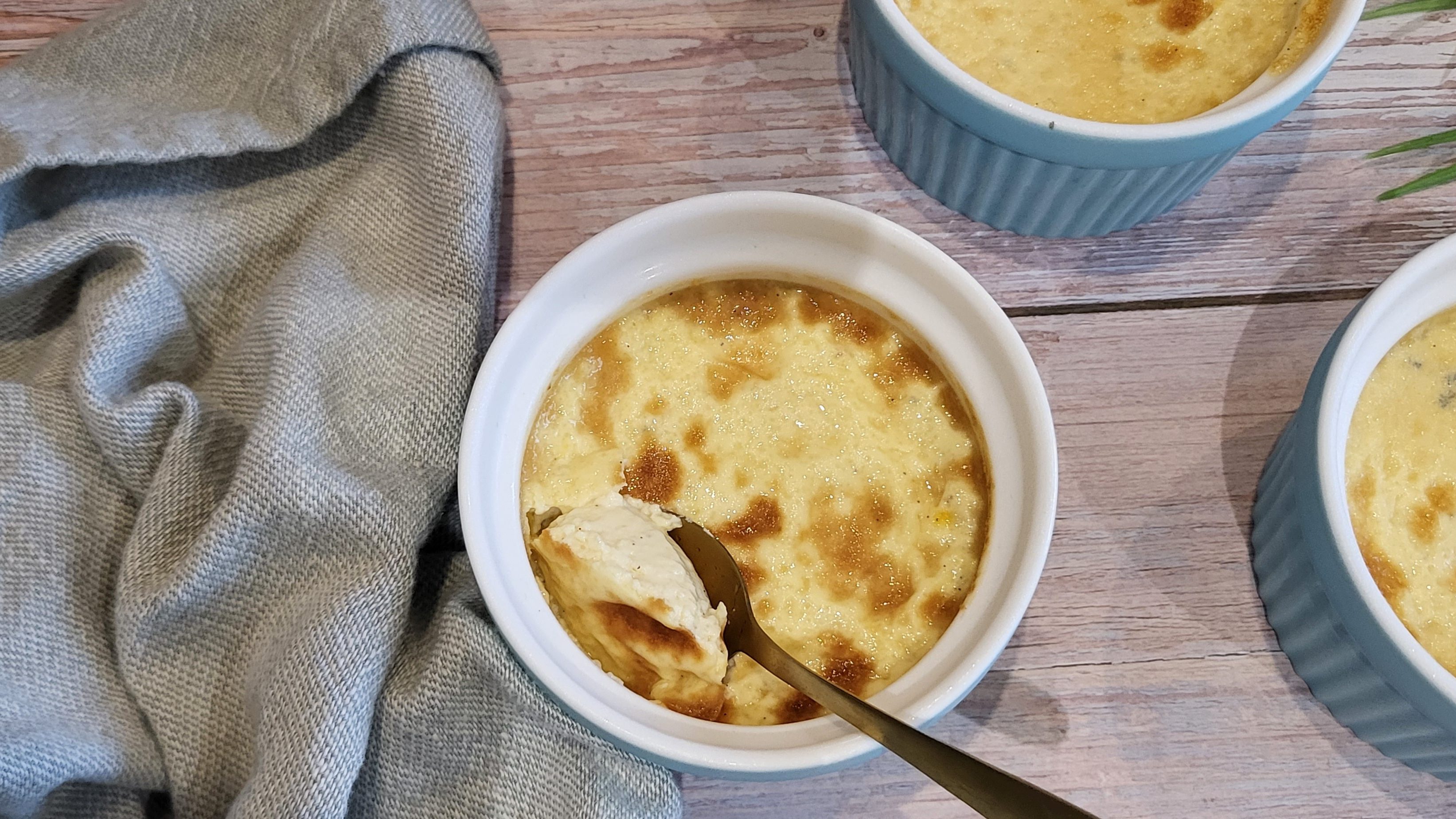 Crèmes aux oeufs à l’air fryer