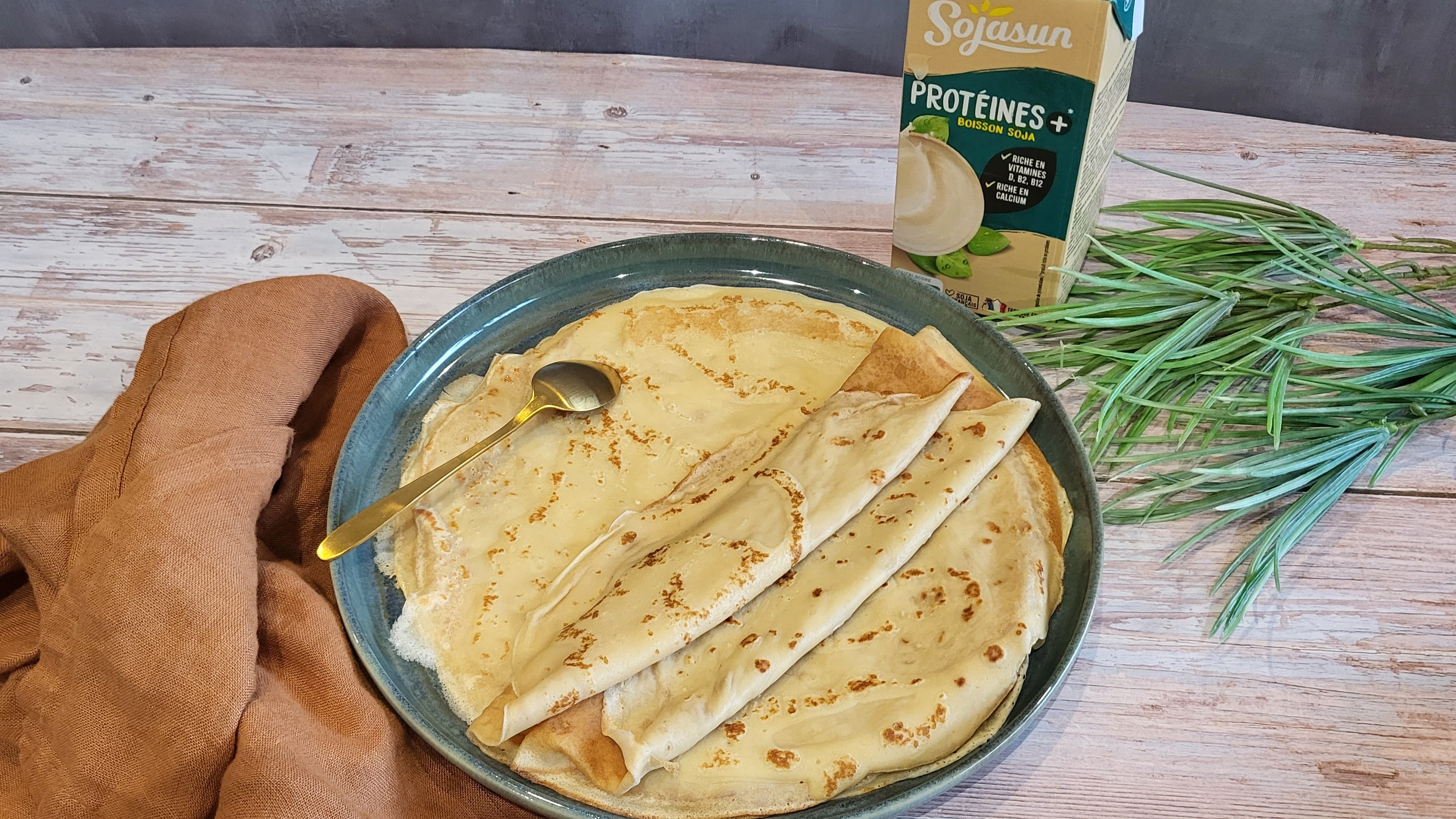 Crêpes moelleuses au lait de soja