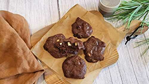 Cookies brownies aux pépites de chocolat blanc