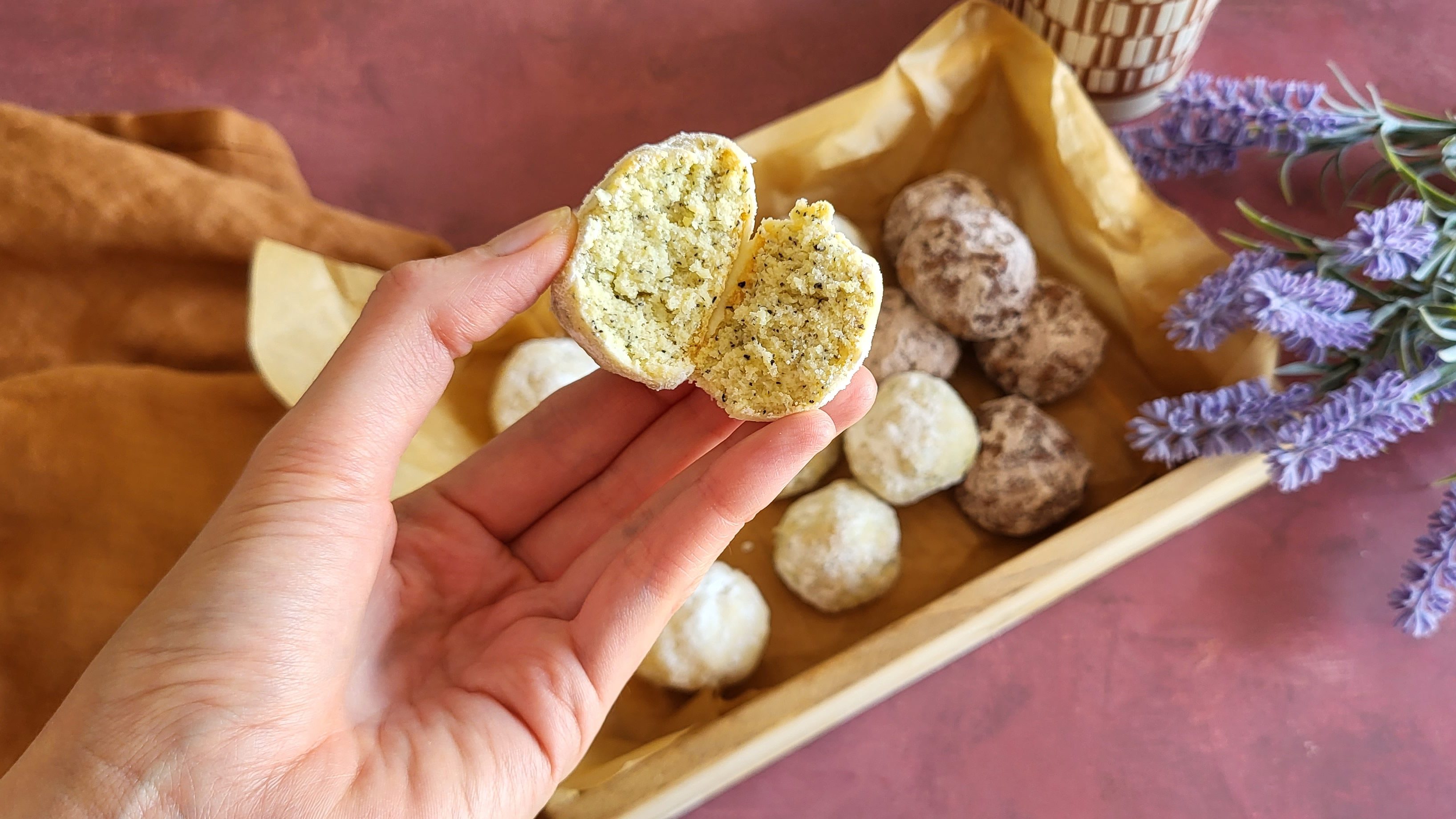 Boule de neige vanille, chocolat et earl grey