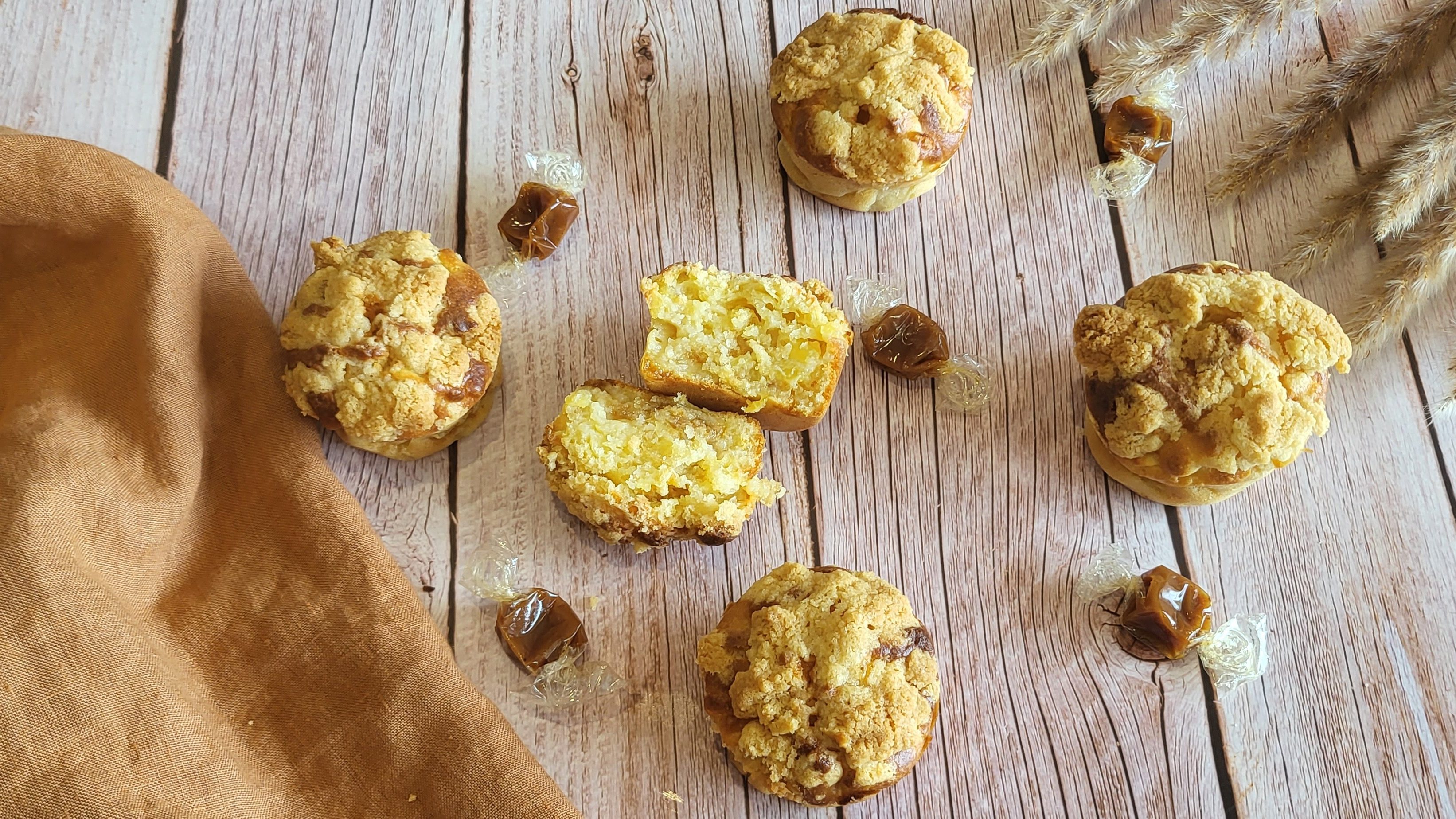 Muffins pommes et caramel au beurre salé