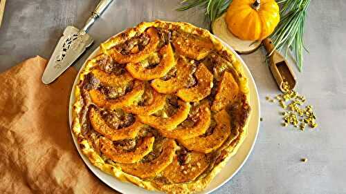 Tarte butternut et crème de pistache