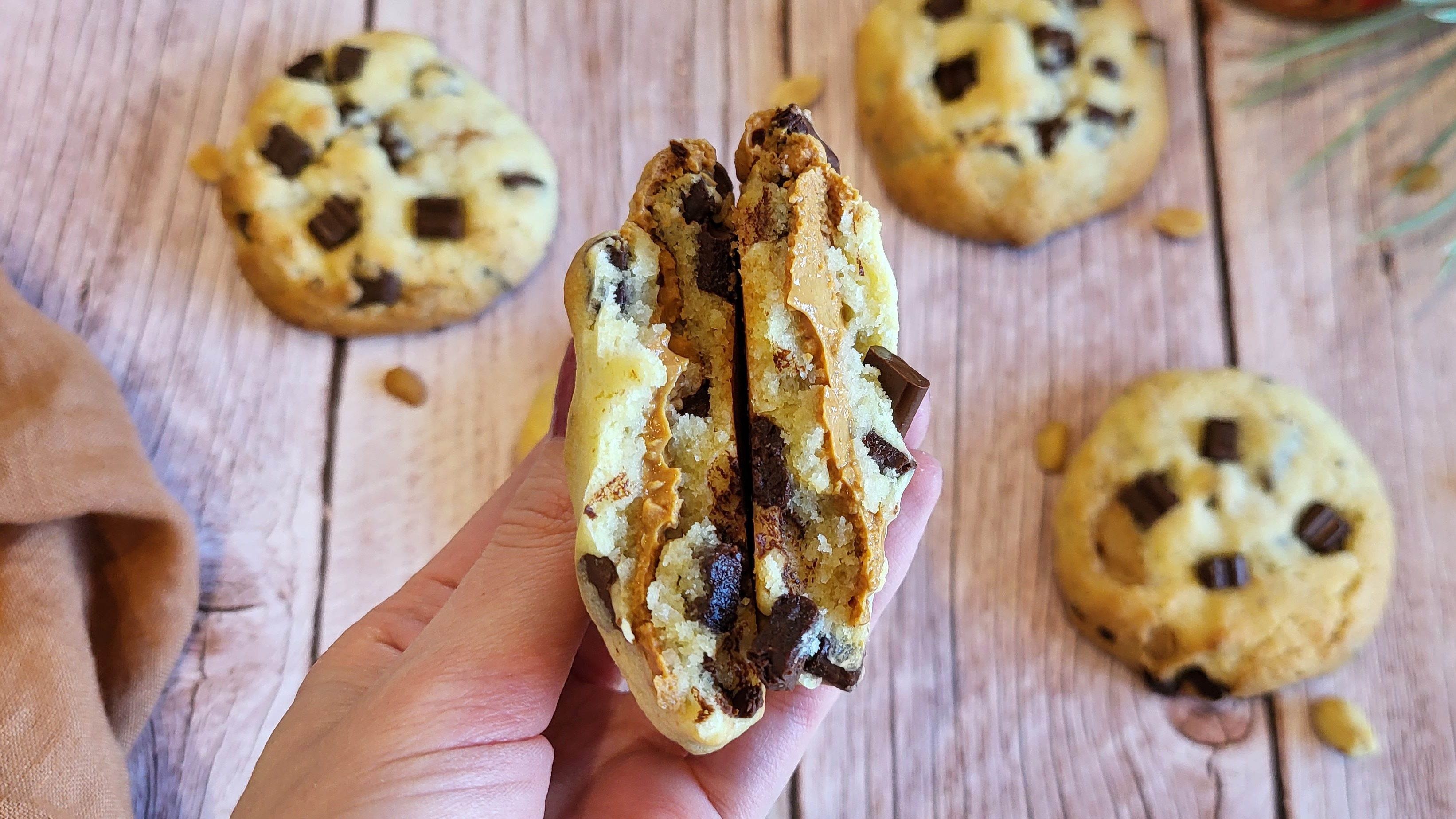 Cookies fourrés au beurre de cacahuète