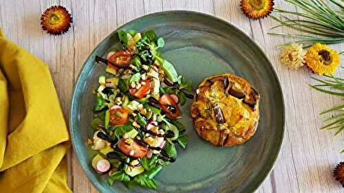 Mini frittata au parmesan & légumes rôtis