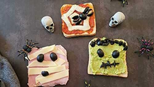 Les tartines monstrueuses d’Halloween
