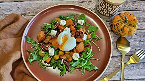 Salade d’hiver aux légumes rôtis