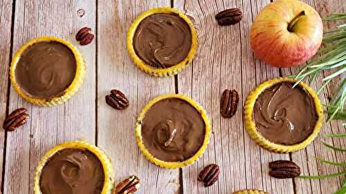 Tartelettes pommes, noix de pécan & chocolat