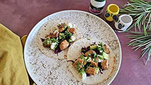 Mini tacos saumon caramélisé et aïoli