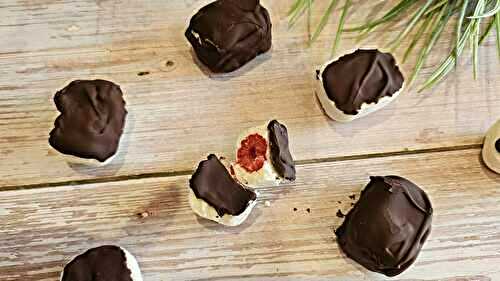 Bouchées glacées bounty framboise