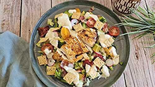 Salade césar healthy et ces crakers croustillants
