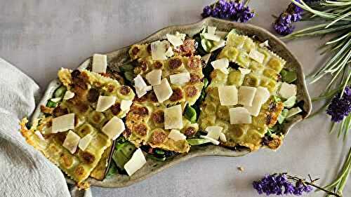 Salade gourmande aubergines et ravioles