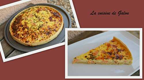 QUICHE AU SAMON FUME