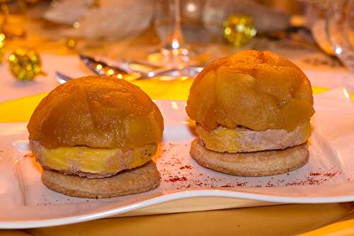 Tatins de pomme au foie gras