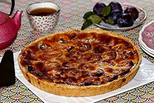 Tarte  aux prunes à l’Alsacienne