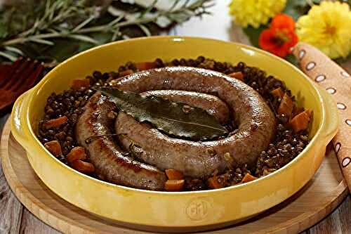 Lentilles et saucisse de Toulouse