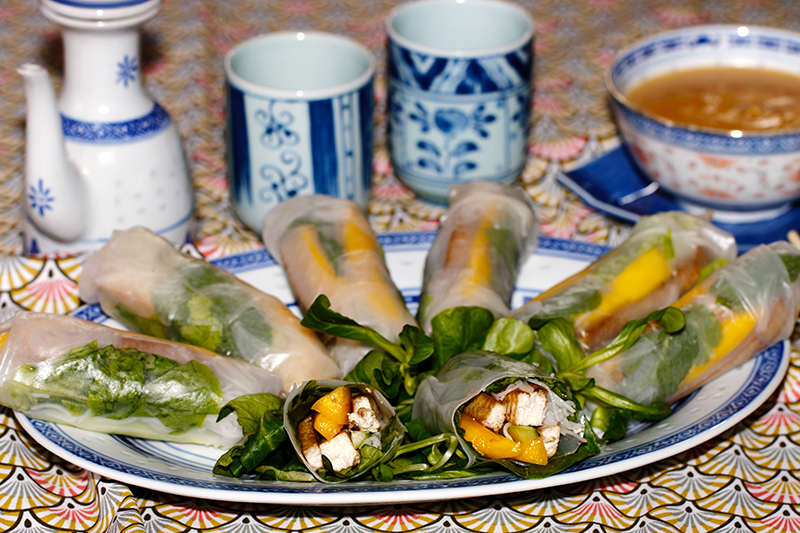 Rouleaux de printemps au tofu et aux arachides