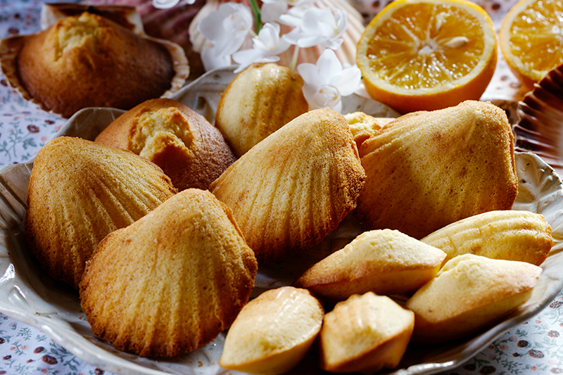 Madeleines de Compostelle à l’orange