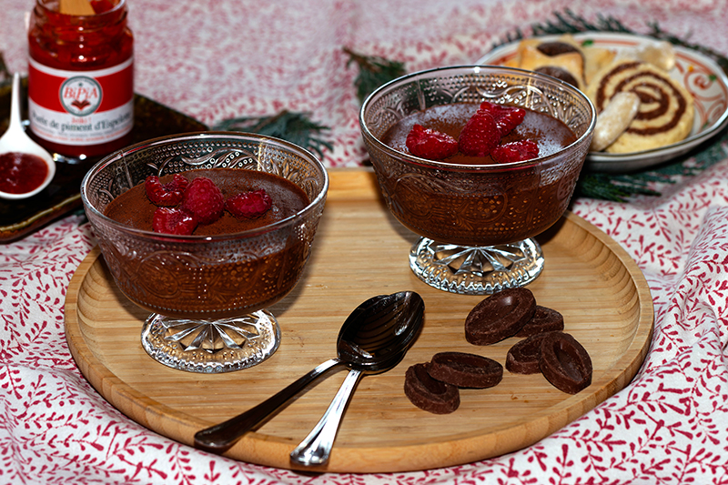 Mousse au chocolat au piment d’Espelette