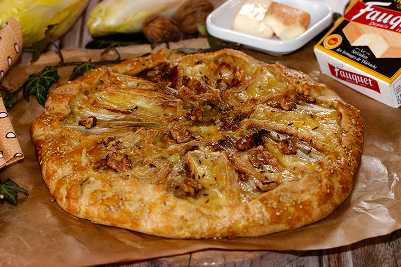 Tarte rustique aux endives et aux Maroilles