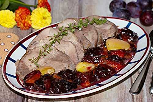 Rôti de porc aux quetsches