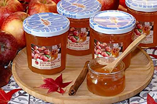 Gelée de pommes au cidre, cannelle et sirop d’érable
