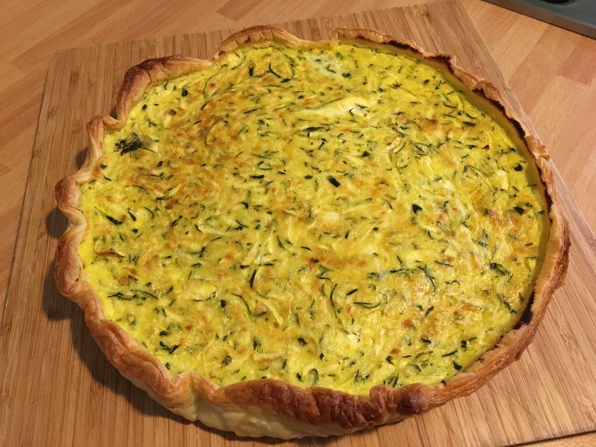 Quiche courgettes et chèvre